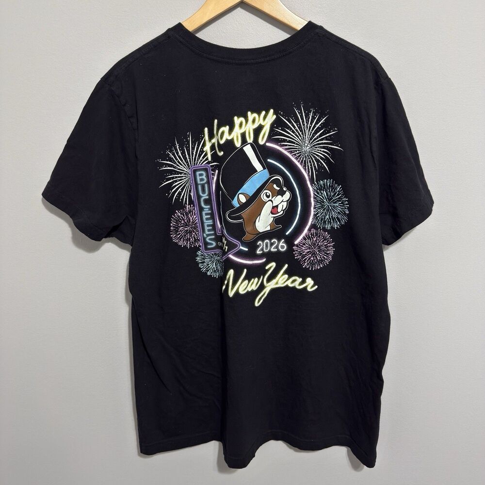 Buc-ee’s 2026 New Year’s Glow-In-The-Dark T-Shirt Adults Size 2XL